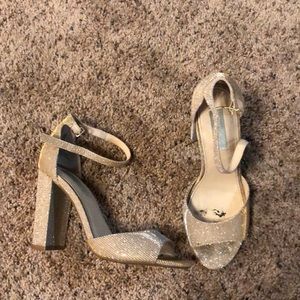 Used Betsey Johnson block heeled sandals